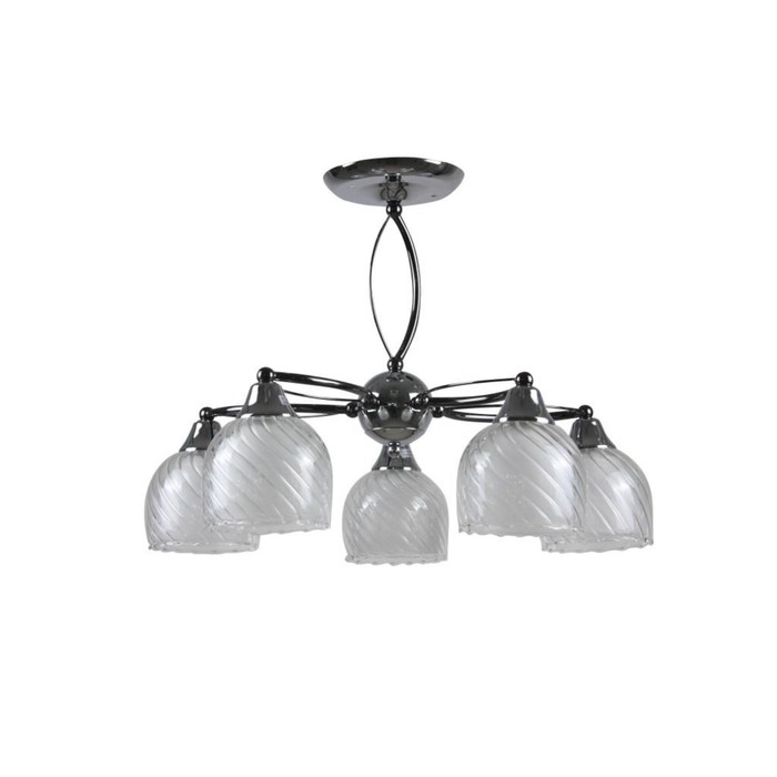 Люстра "Азалия" 5x60Вт E27 хром 54x54x39,5см