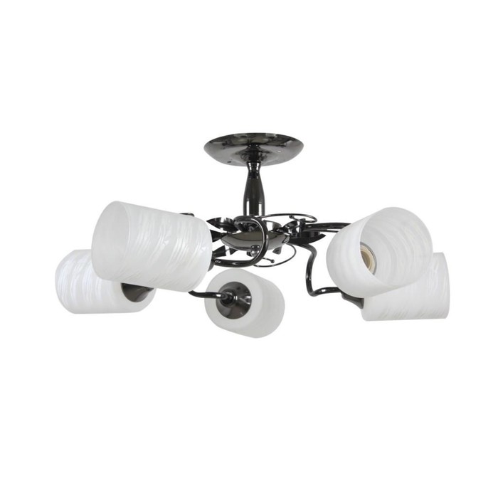 Люстра "Амареска" 5x60Вт E27 антрацит 62x62x27см