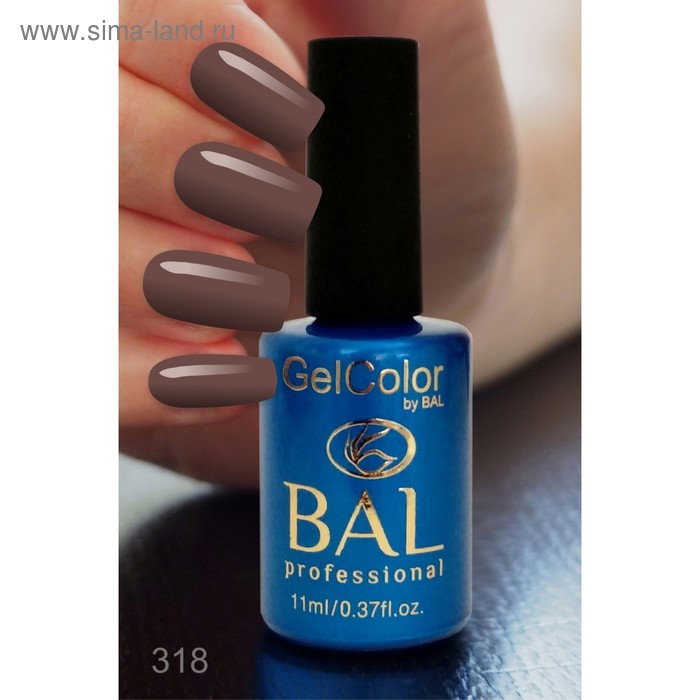 

Гель-лак каучуковый BAL GelColor №318, 11 мл