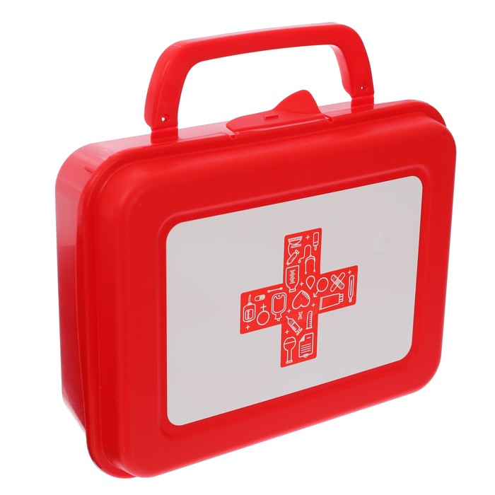 Игровой набор доктора в чемоданчике с карточками «ДОКТОР+», 6 предметов, МИКС