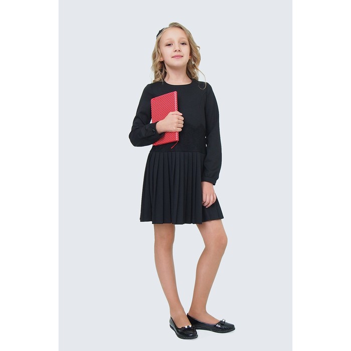 Платье для девочки, рост 152 см, цвет чёрный