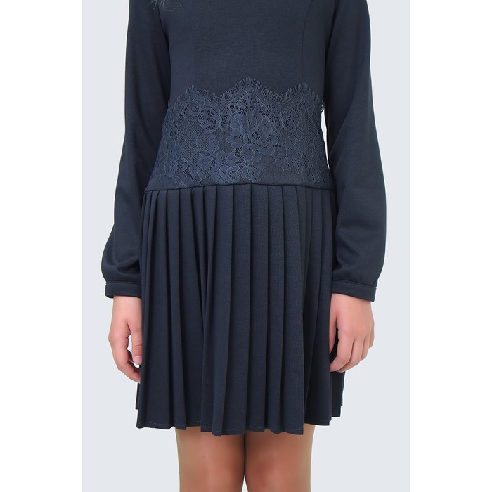 Платье для девочки, рост 152 см, цвет серый