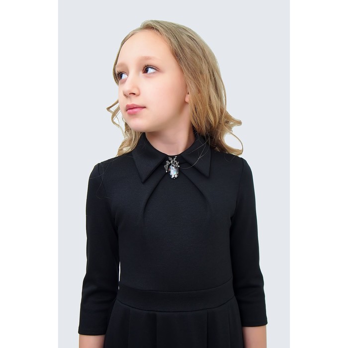 Платье для девочки, рост 134 см, цвет чёрный