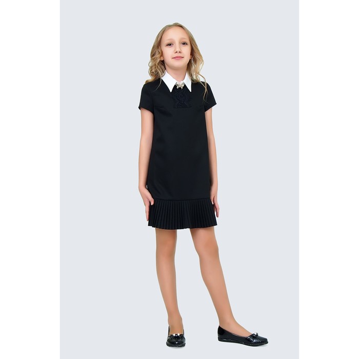 Платье для девочки, рост 146 см, цвет чёрный