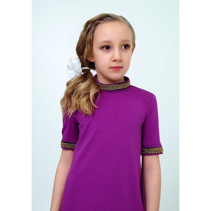 Платье для девочки, рост 158 см, цвет фуксия
