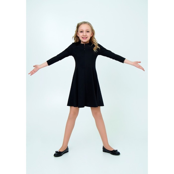 Платье для девочки, рост 152 см, цвет чёрный