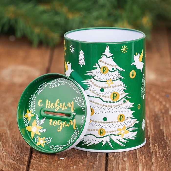 Набор "Удачи и успеха": копилка, носки универсального размера