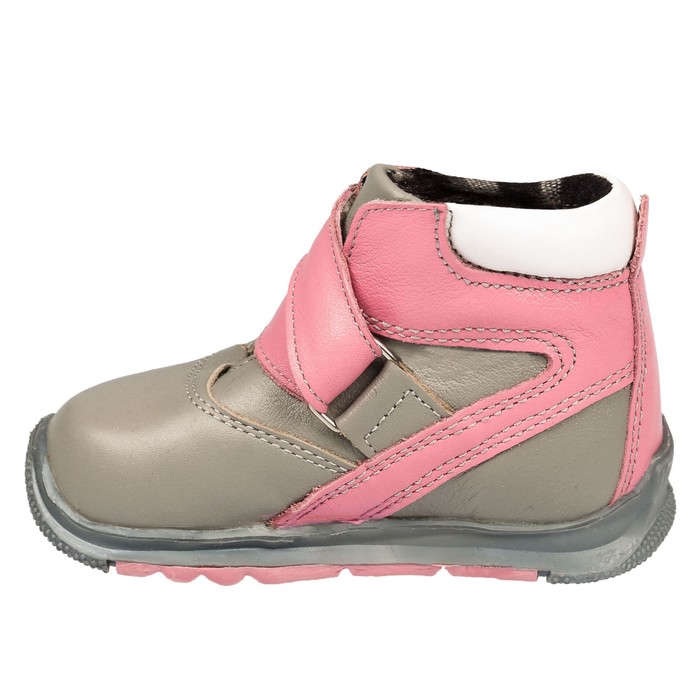 Ботинки детские ФОМА арт. 11819 (серый/розовый/белый) (р. 22)