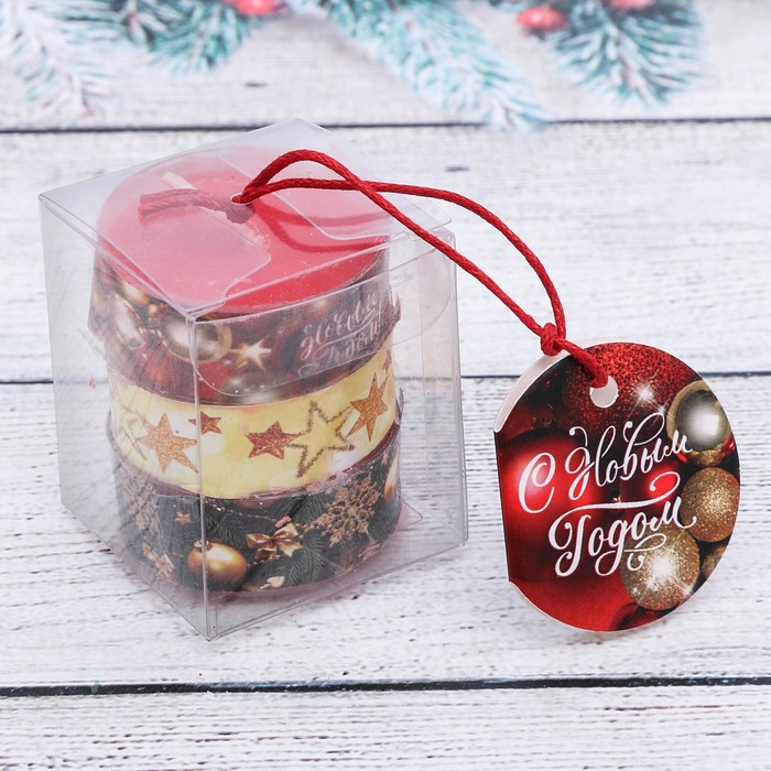 Набор чайных арома-свечей "С Новым Годом!", 3 шт.