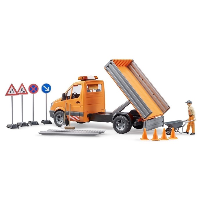 Машинка Mercedes-Benz Sprinter "Дорожная служба", со световыми и звуковыми эффектами, модулем и фигу