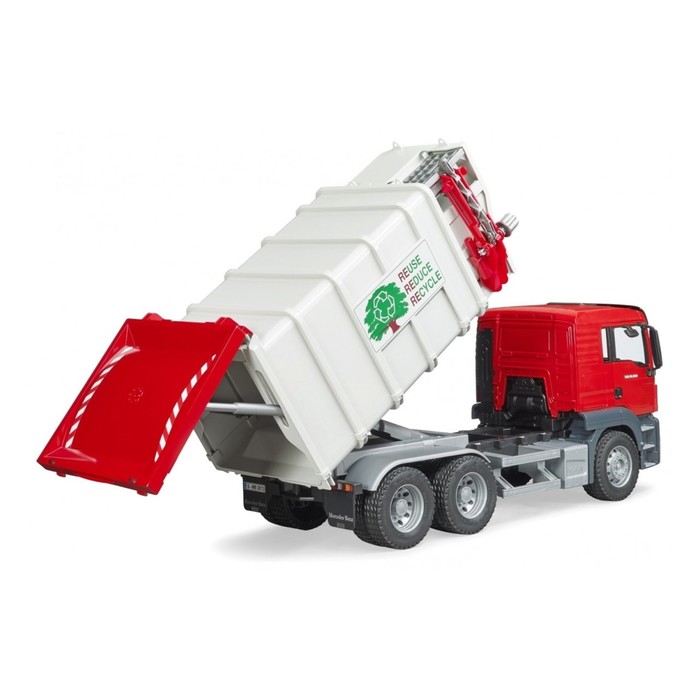 Машинка MAN TGS "Мусоровоз", подходит модуль со звуком и светом "H"