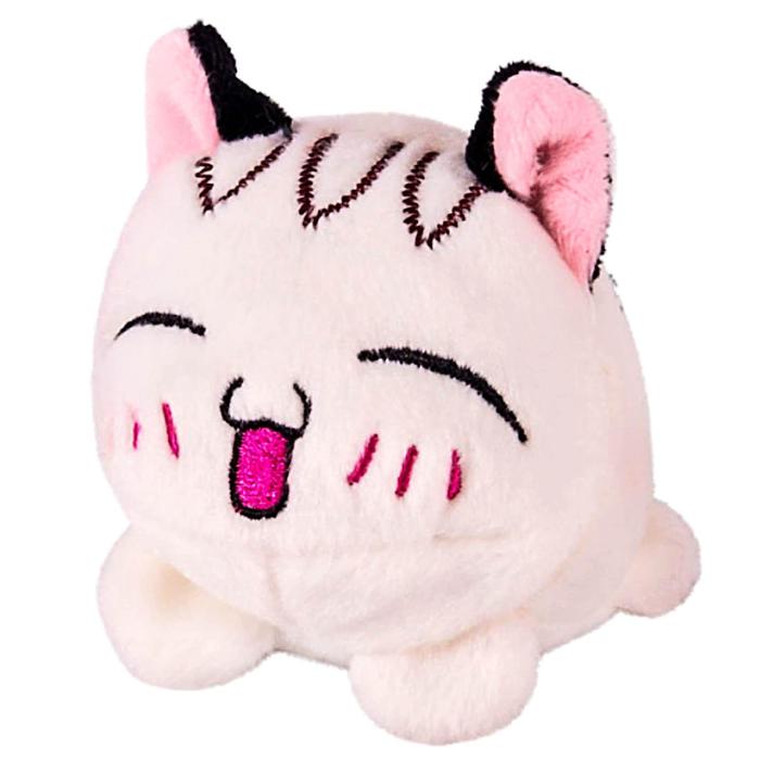 Мягкая игрушка "Мячик-кот", белый, 7см