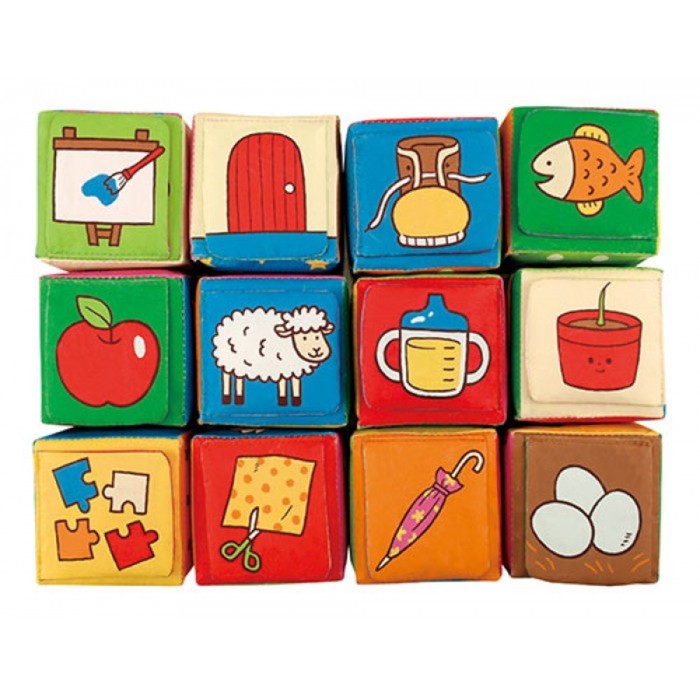 Кубики мягкие "Обучайка", мягкие