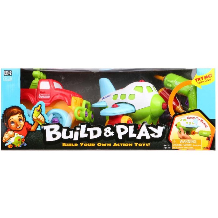 Набор BUILD"N PLAY "Самолёт и джип"