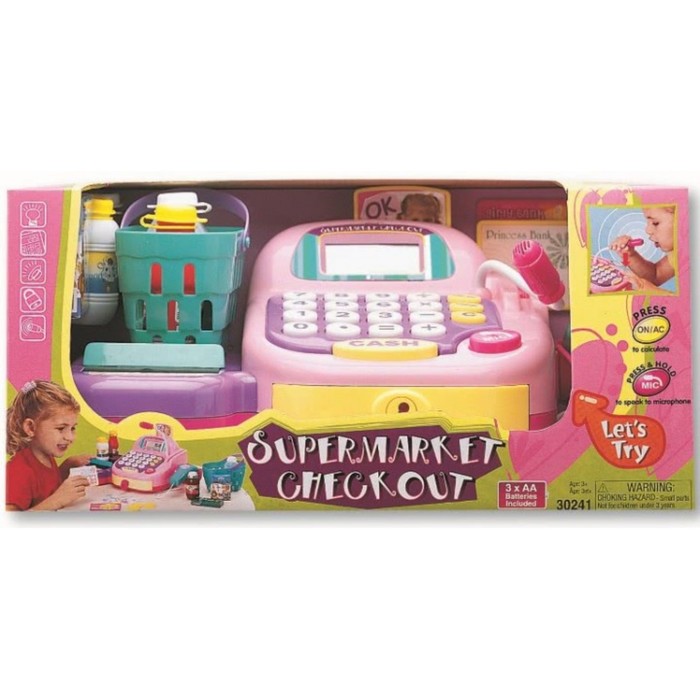 Игровой набор "Супермаркет", с кассовым аппаратом и продуктами, со световым и звуковым эффектом 38