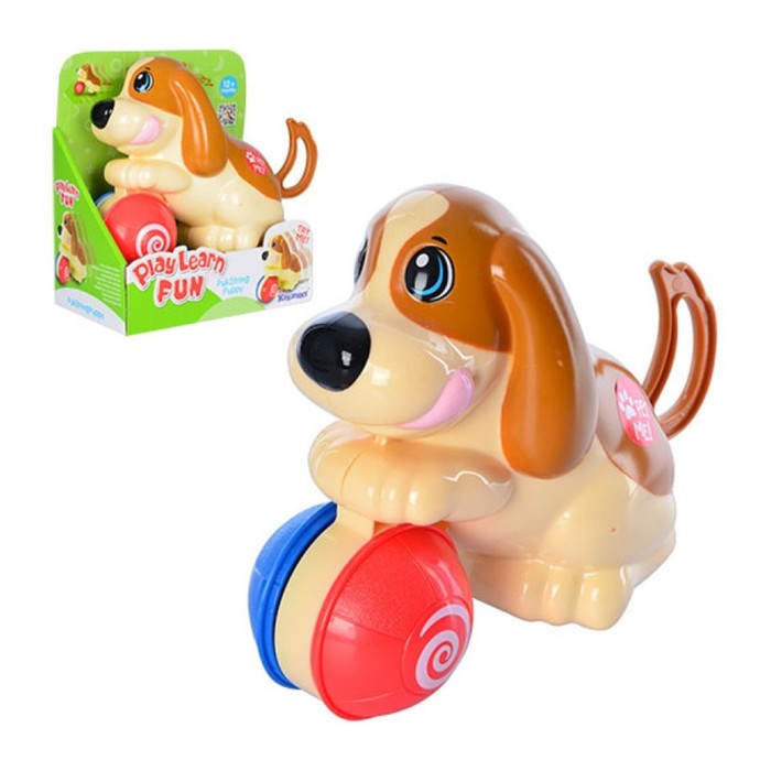 Заводная игрушка "Щенок с мячиком"