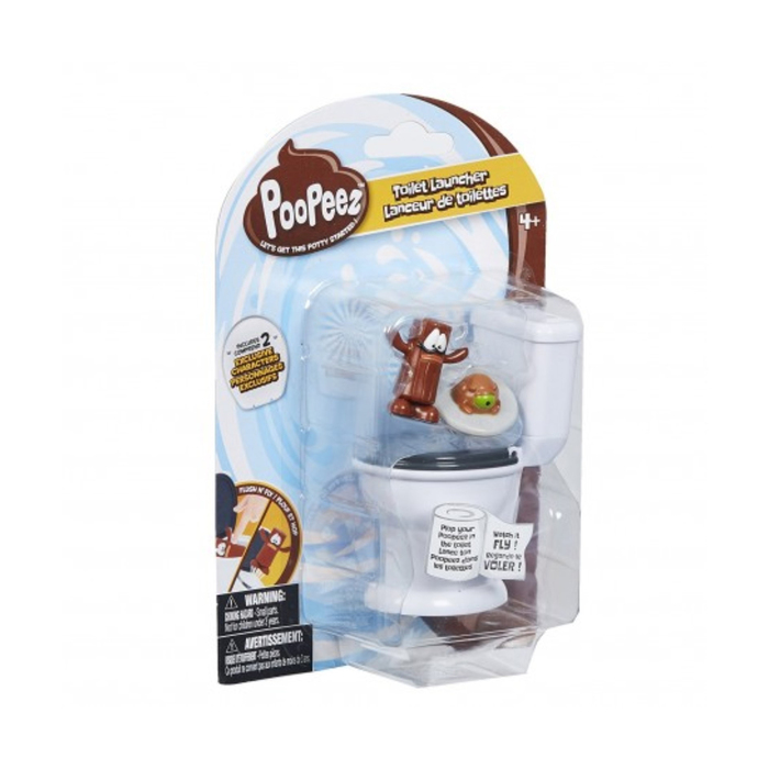 Игровой набор Poopeez "Туалет-лончер", с 2 фигурками и пусковым механизмом