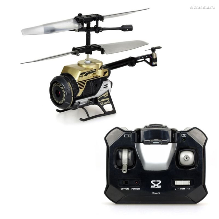 Вертолет 3-х канальный Silverlit "Гидрокоптер", на радиоуправлении, с камерой "Spy Cam Nano" 38738