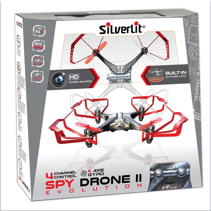 Квадрокоптер "Селфи" на радиоуправлении, с камерой, красный