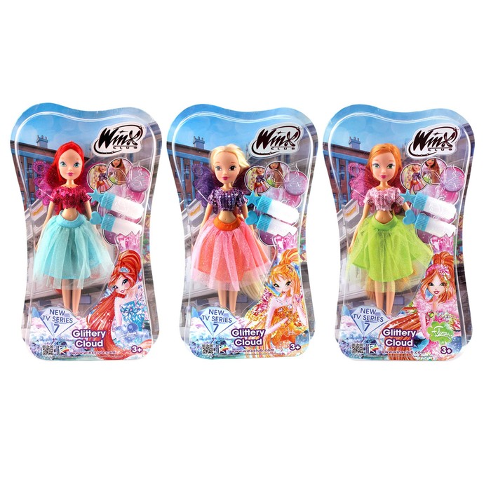 Кукла Winx Club "Мерцающее облако", 3 шт, МИКС
