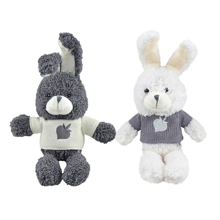 Мягкая игрушка "Зайчик Билли", белый и серый, 20см, МИКС