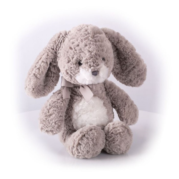 Мягкая игрушка "Заяц Мил", серый, 23см