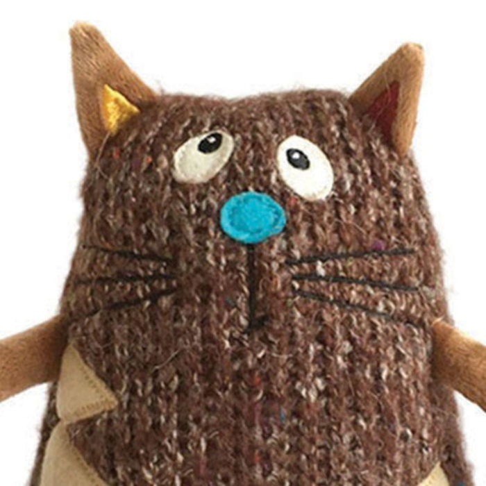 Мягкая игрушка "Кот Котейка", коричневый, 15см