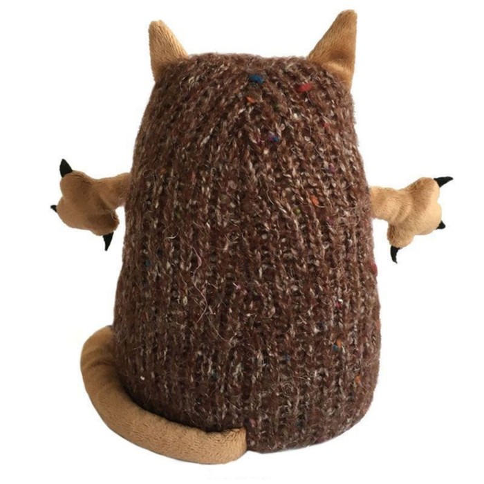 Мягкая игрушка "Кот Котейка", коричневый, 15см