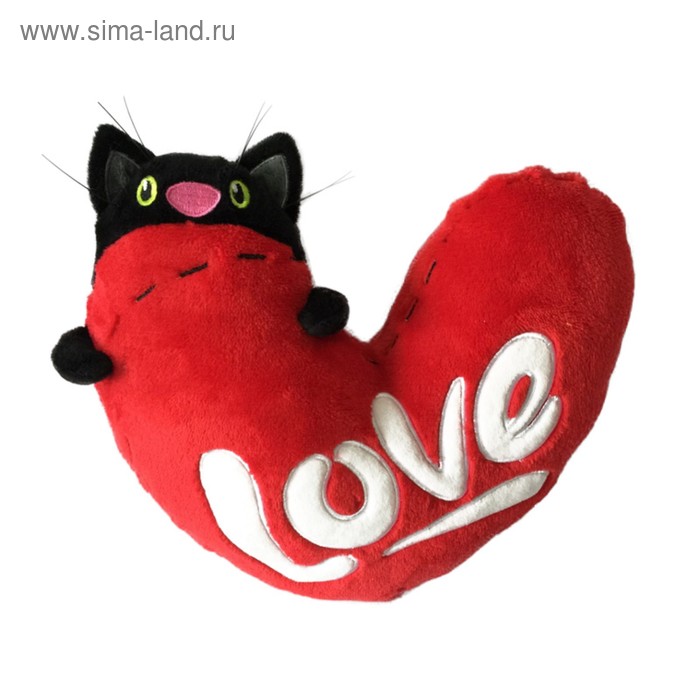 Мягкая игрушка «Кот с сердцем», 23 см