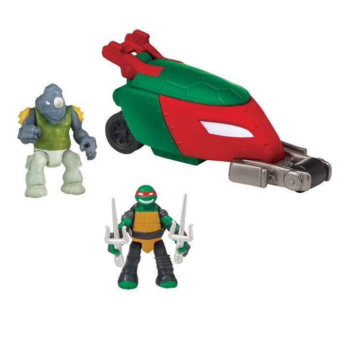 Игровой набор Черепашки-ниндзя "Супер-ниндзя Рафаэль и Рокстеди"