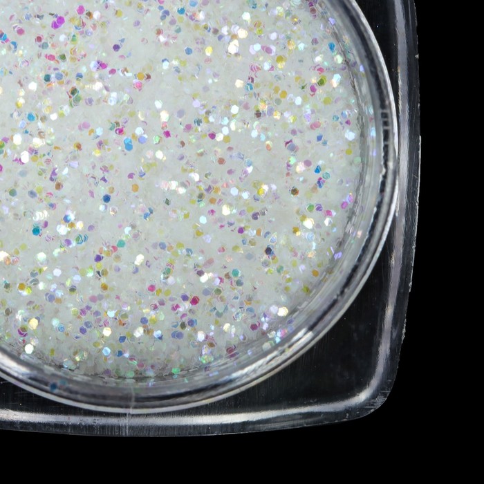 Блёстки для декора ногтей, 3гр, с аппликатором, цвет зелёный