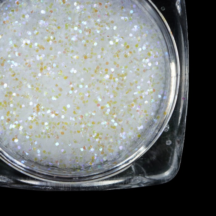 Блёстки для декора ногтей, 3гр, с аппликатором, цвет синий