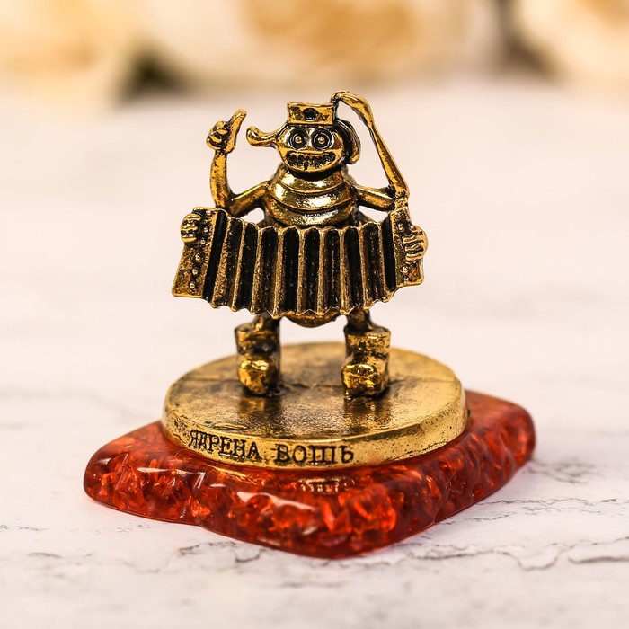 Фигурка сувенирная "Ядрена вошь", 3,5  х 3,5 см на камне