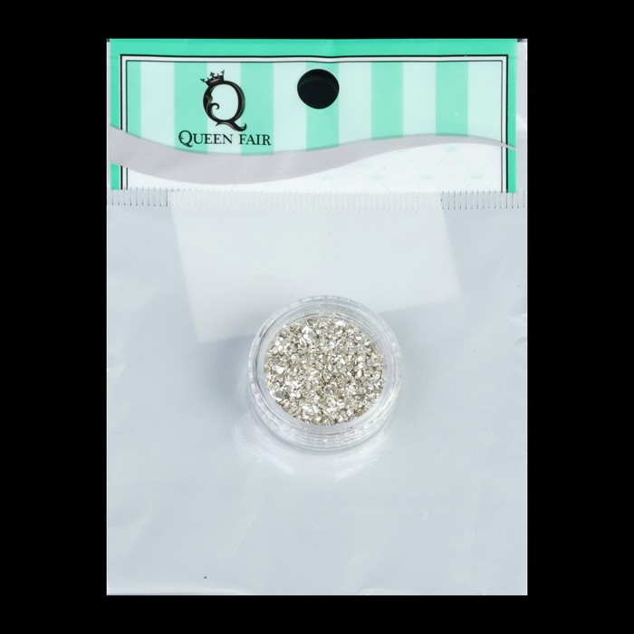 Крошка для ногтей, 2гр, цвет серебристый