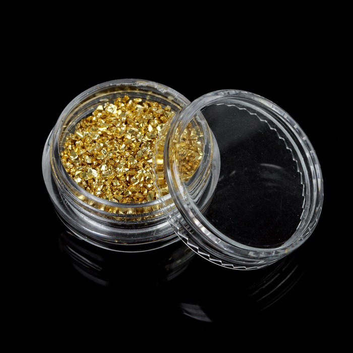 Крошка для ногтей, 2гр, цвет золотой