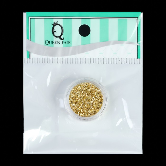 Крошка для ногтей, 2гр, цвет золотой