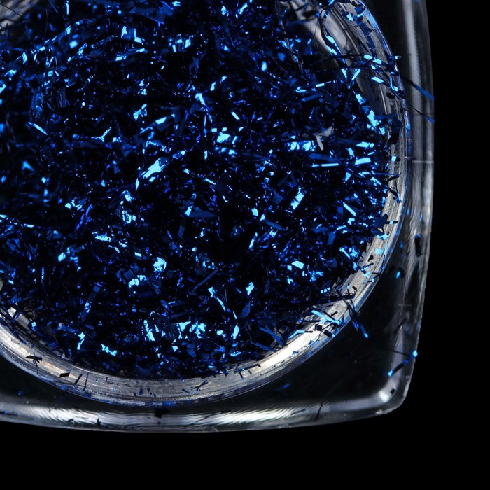 Втирка-нити для ногтей, 0,1гр, цвет синий