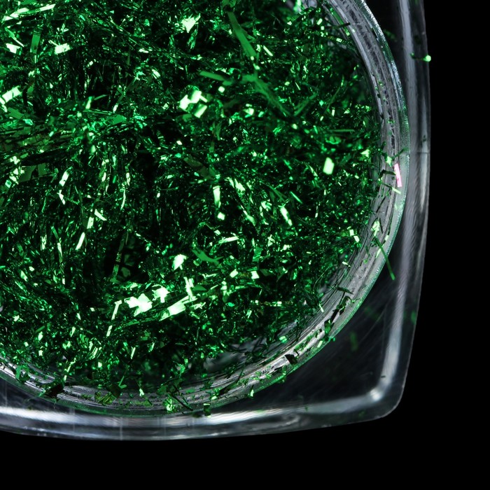 Втирка-нити для ногтей, 0,1гр, цвет зелёный