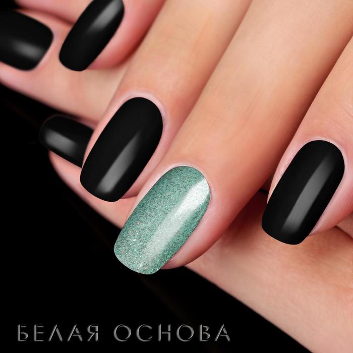 Втирка для ногтей, мерцающая, 0,15гр, цвет зелёный