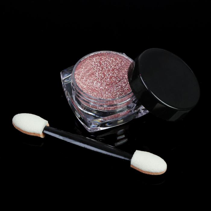 Втирка для ногтей, мерцающая, 0,15гр, цвет розовый