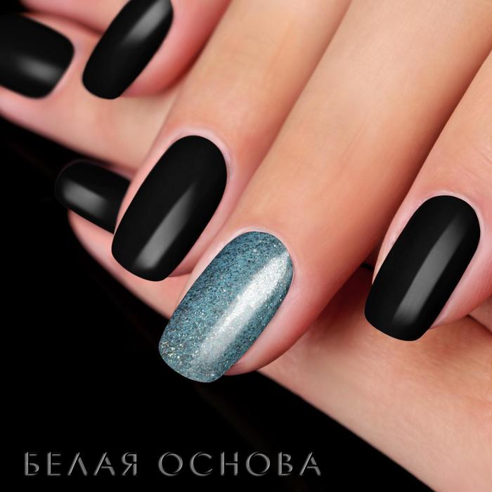 Втирка для ногтей, мерцающая, 0,15гр, цвет голубой