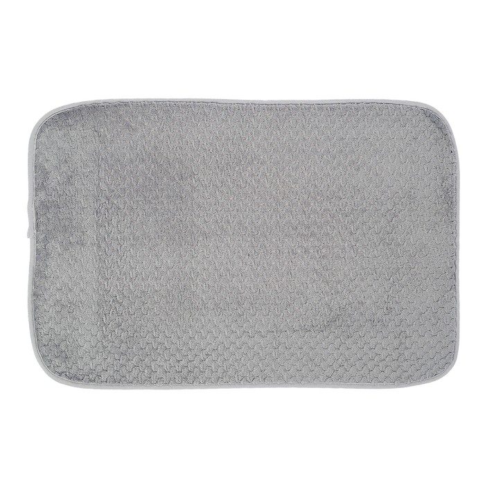 Коврик для ванной "Стандарт", цвет серый