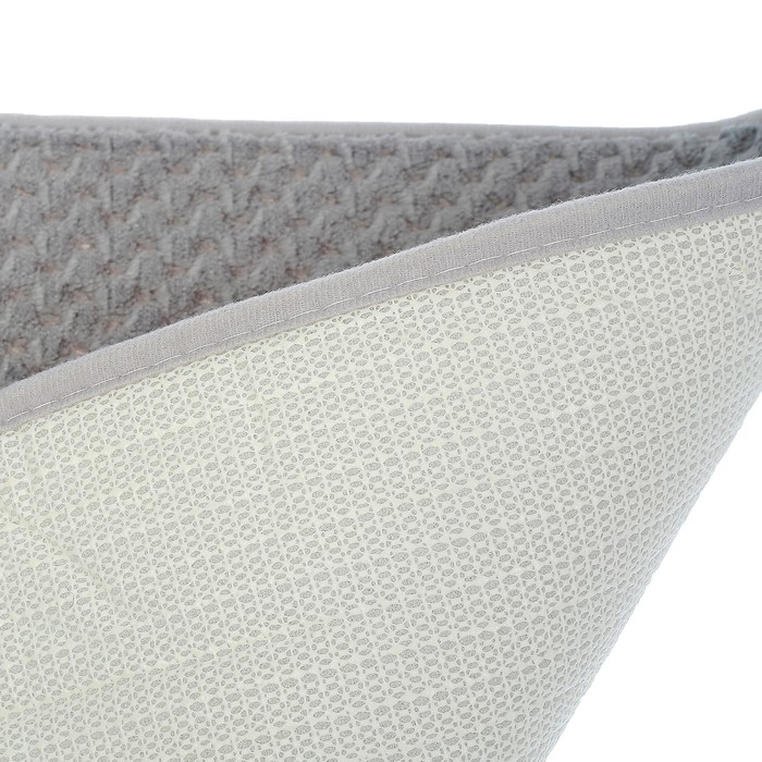 Коврик для ванной "Стандарт", цвет серый