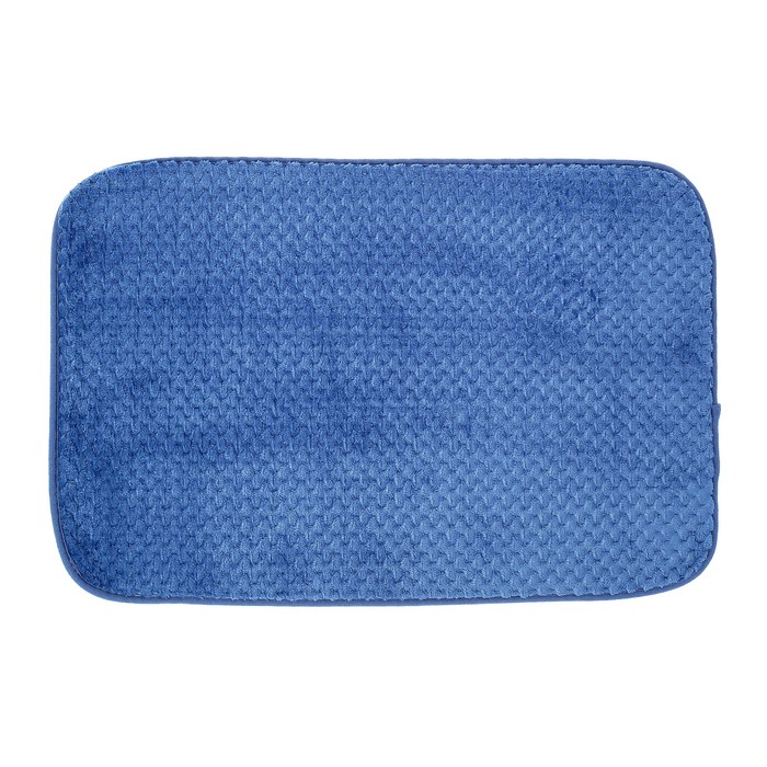 Коврик для ванной "Стандарт", цвет синий