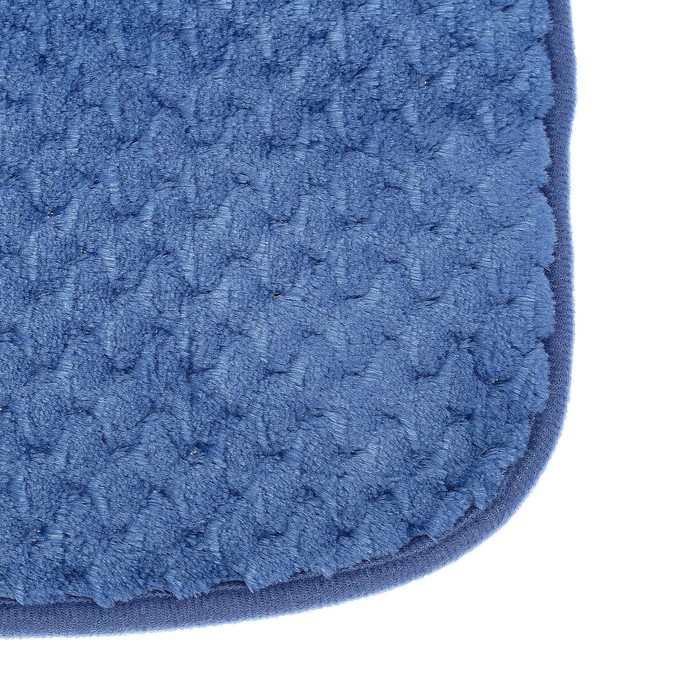 Коврик для ванной "Стандарт", цвет синий