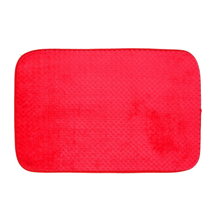 Коврик для ванной "Стандарт", цвет красный
