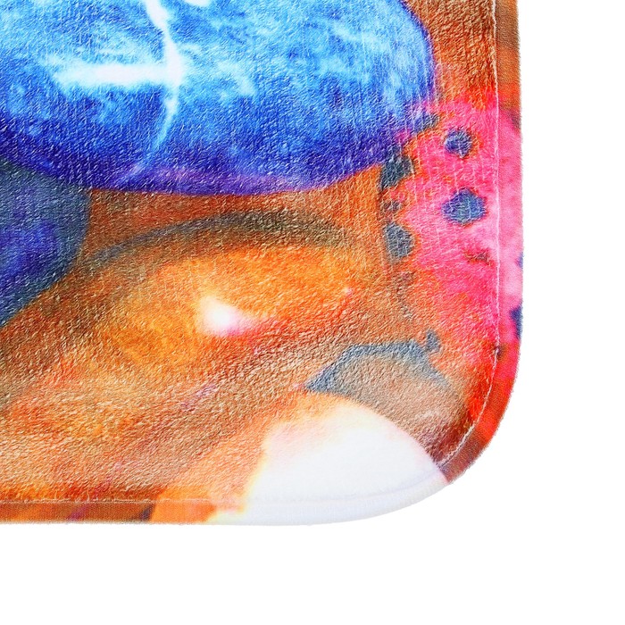 Набор ковриков для ванной и туалета 3 шт "Галька цветная"