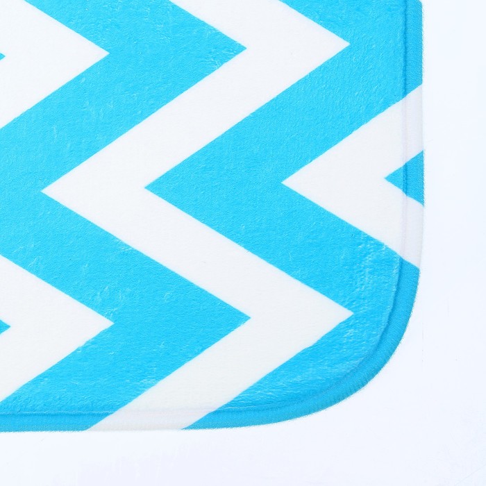 Набор ковриков для ванной и туалета 3 шт "Зигзаг"