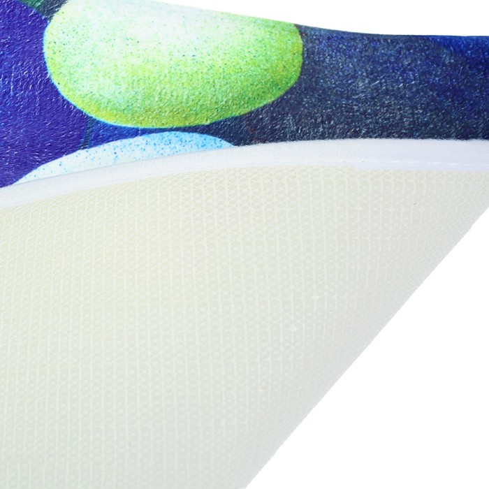 Набор ковриков для ванной и туалета 3 шт "Камни цветные"