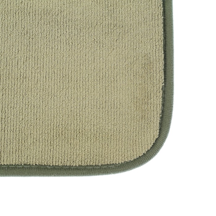 Коврик для ванной, цвет тёмно-зелёный